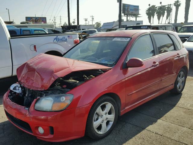 KNAFE162985013173 - 2008 KIA SPECTRA5 5 RED photo 2