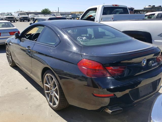 WBAYM9C54DDW20302 - 2013 BMW 650 I შავი ფოტო 3