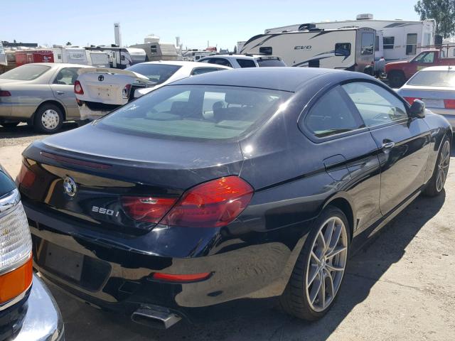 WBAYM9C54DDW20302 - 2013 BMW 650 I შავი ფოტო 4