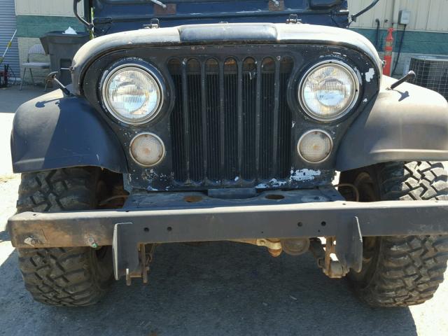 J2F835TH44109 - 1972 JEEP CJ5 BLACK photo 10