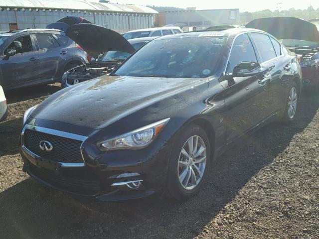 JN1BV7AR8FM423428 - 2015 INFINITI Q50 BASE BLACK photo 2