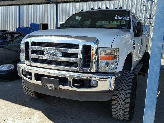 1FTWW31R88EC18323 - 2008 FORD F350 SRW S WHITE photo 2