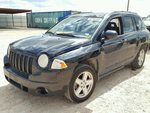 1J8FT47W07D190476 - 2007 JEEP COMPASS BLACK photo 2