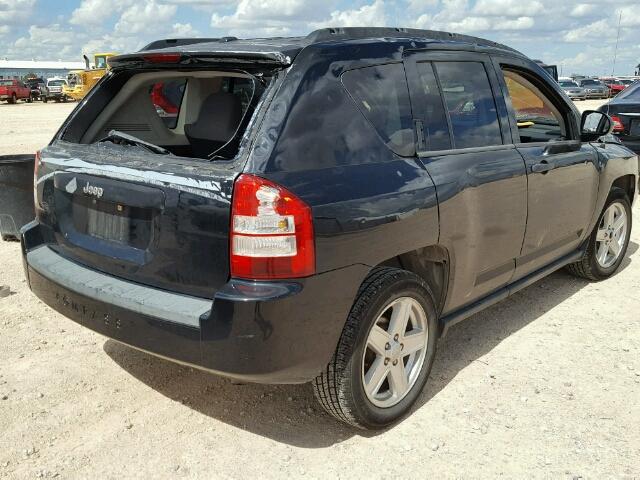 1J8FT47W07D190476 - 2007 JEEP COMPASS BLACK photo 4