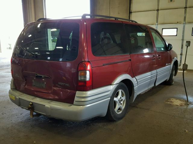 1GMDX03E41D220087 - 2001 PONTIAC MONTANA RED photo 4