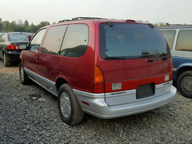 4M2DV11W9PDJ81334 - 1993 MERCURY VILLAGER RED photo 3