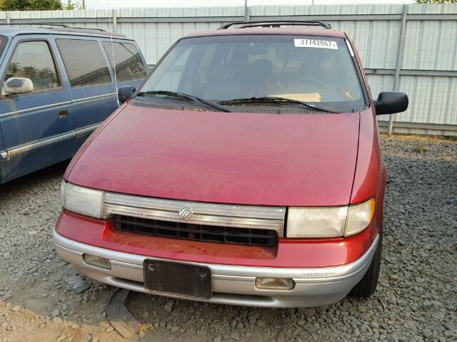 4M2DV11W9PDJ81334 - 1993 MERCURY VILLAGER RED photo 9