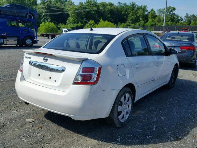 3N1AB6AP7BL678461 - 2011 NISSAN SENTRA 2.0 WHITE photo 4