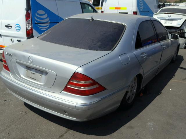 WDBNG70J62A276259 - 2002 MERCEDES-BENZ S 430 SILVER photo 4