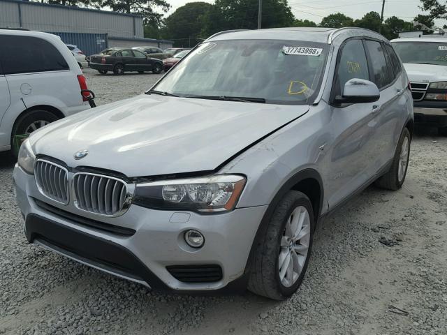 5UXWZ7C3XH0V92984 - 2017 BMW X3 SDRIVE2 SILVER photo 2