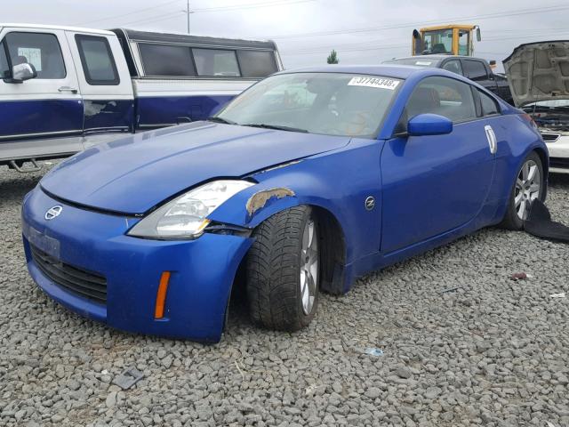 JN1AZ34EX3T014995 - 2003 NISSAN 350Z COUPE BLUE photo 2