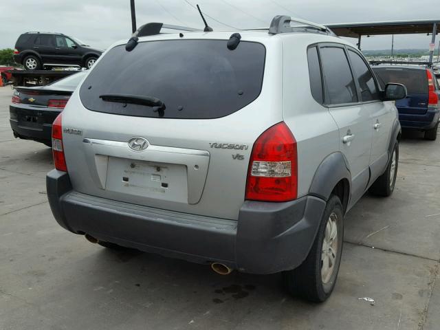 KM8JN12D17U494931 - 2007 HYUNDAI TUCSON SE SILVER photo 4