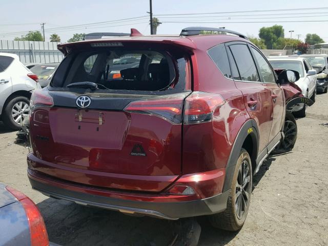 2T3WFREV0JW418685 - 2018 TOYOTA RAV4 ADVEN RED photo 4