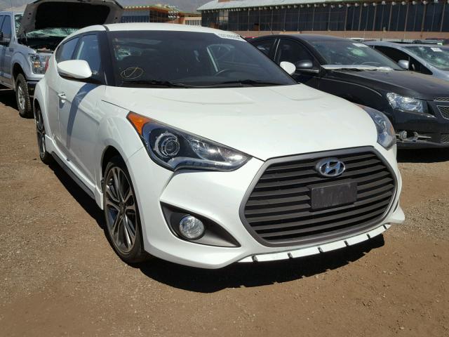 KMHTC6AE8GU299737 - 2016 HYUNDAI VELOSTER T WHITE photo 1