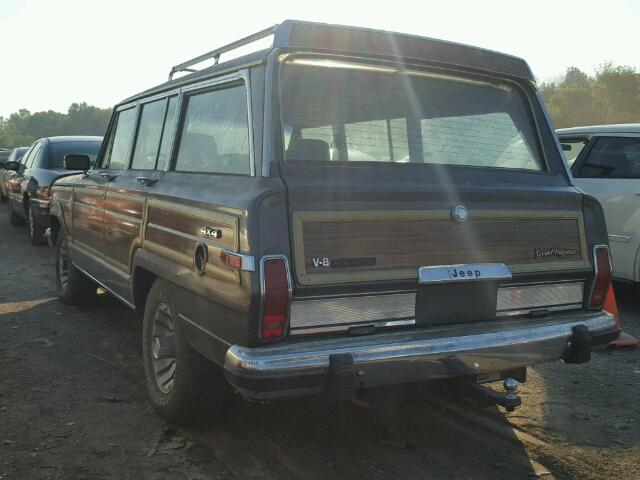 1JCNJ15U7HT088204 - 1987 JEEP GRAND WAGO BROWN photo 3