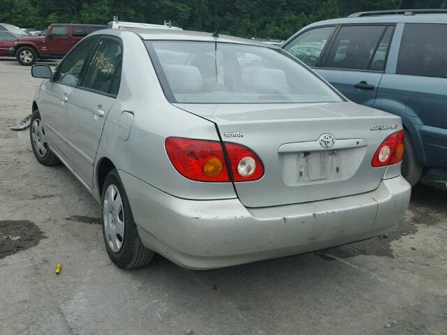 2T1BR32EX4C281695 - 2004 TOYOTA COROLLA CE GRAY photo 3