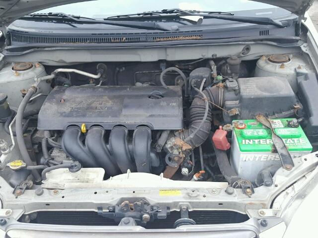 2T1BR32EX4C281695 - 2004 TOYOTA COROLLA CE GRAY photo 7