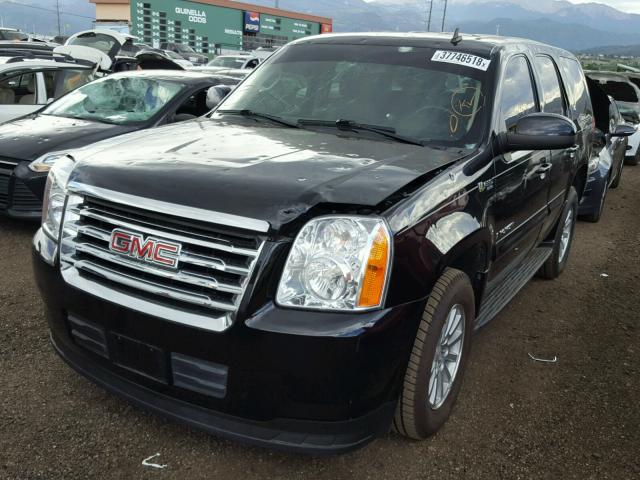 1GKFK13569R231886 - 2009 GMC YUKON HYBR BLACK photo 2