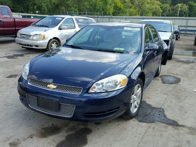 2G1WB5E38C1212571 - 2012 CHEVROLET IMPALA LT BLUE photo 2