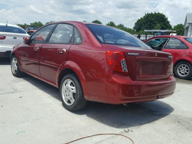 KL5JD56Z07K690445 - 2007 SUZUKI FORENZA BA RED photo 3