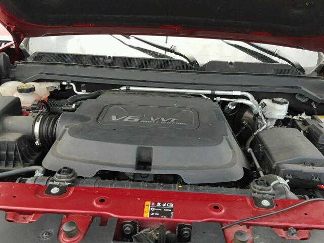 1GCGSCE30G1169744 - 2016 CHEVROLET COLORADO L RED photo 7