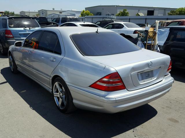 WDBNG70J83A324006 - 2003 MERCEDES-BENZ S 430 SILVER photo 3