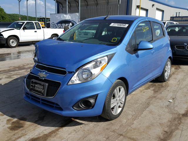 KL8CD6S98EC562789 - 2014 CHEVROLET SPARK 1LT BLUE photo 2