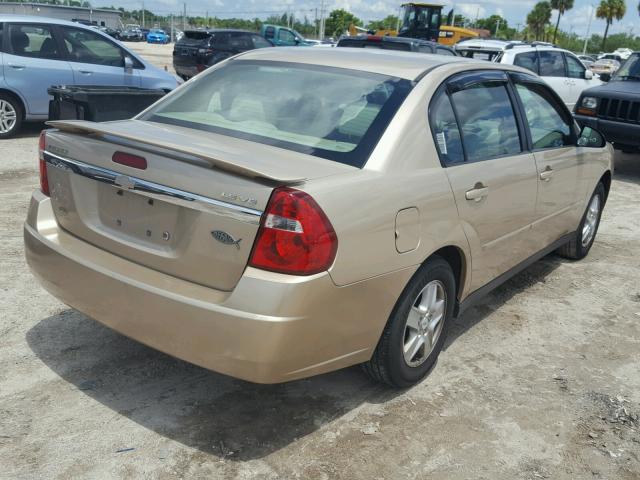 1G1ZT54835F105141 - 2005 CHEVROLET MALIBU LS 金色 照片 4