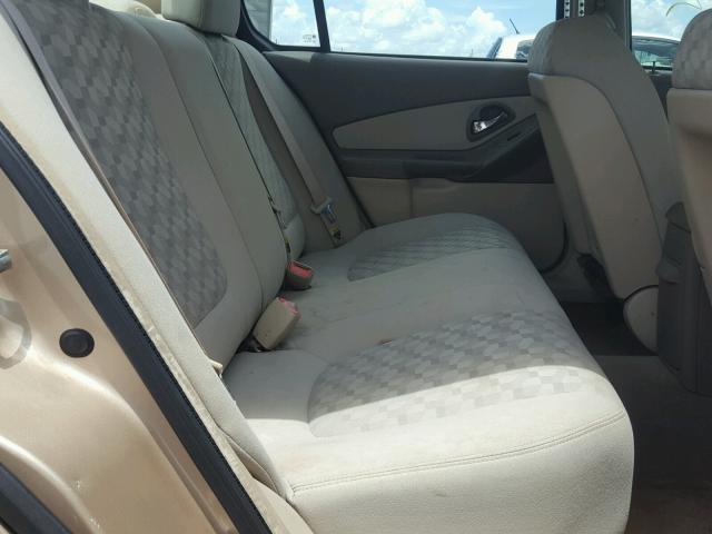 1G1ZT54835F105141 - 2005 CHEVROLET MALIBU LS 金色 照片 6