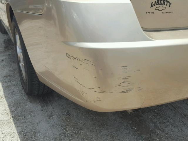 1G1ZT54835F105141 - 2005 CHEVROLET MALIBU LS 金色 照片 9