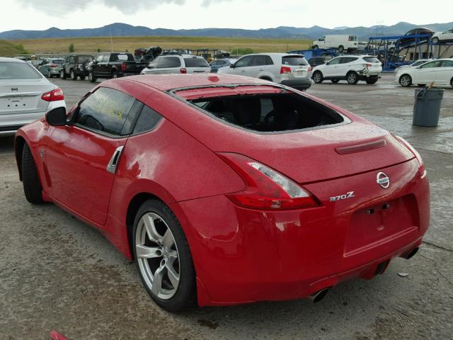 JN1AZ44E99M401739 - 2009 NISSAN 370Z RED photo 3