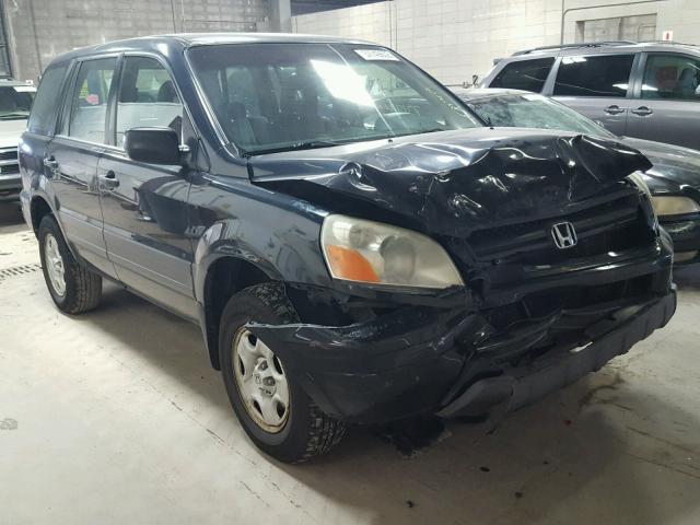 2HKYF18133H565788 - 2003 HONDA PILOT LX BLACK photo 1