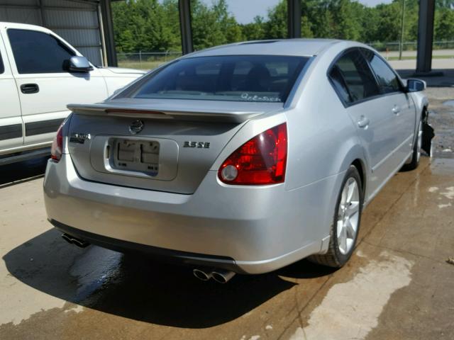 1N4BA41E57C856657 - 2007 NISSAN MAXIMA SE SILVER photo 4