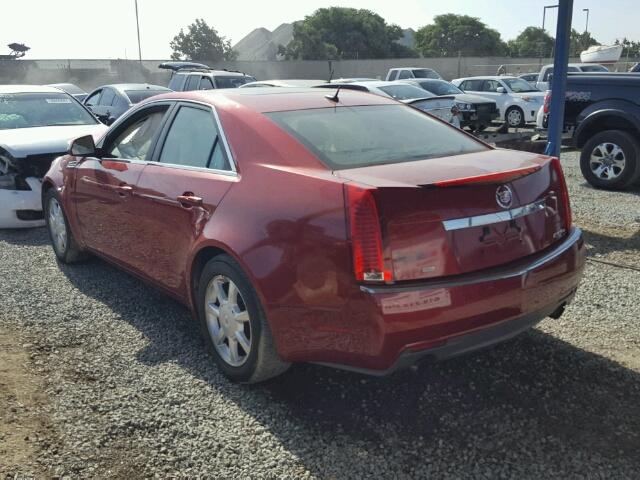 1G6DT57V180184127 - 2008 CADILLAC CTS HI FEA RED photo 3