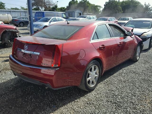 1G6DT57V180184127 - 2008 CADILLAC CTS HI FEA RED photo 4