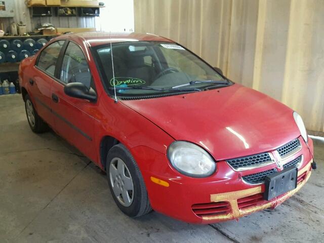 1B3ES26C43D228157 - 2003 DODGE NEON SE RED photo 1