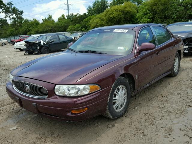 1G4HP52K134133899 - 2003 BUICK LESABRE CU BURGUNDY photo 2