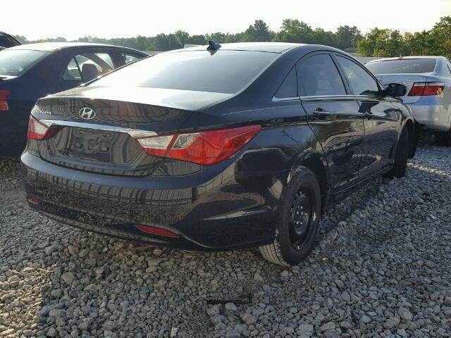 5NPEB4AC9CH339430 - 2012 HYUNDAI SONATA GLS BLACK photo 4