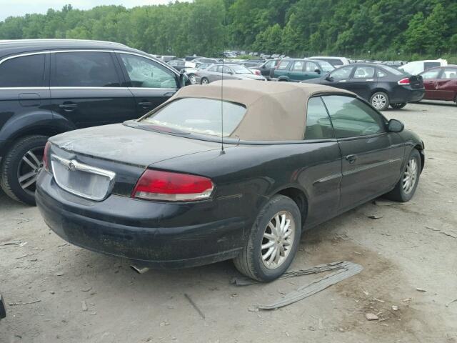 1C3EL55U31N604334 - 2001 CHRYSLER SEBRING LX BLACK photo 4