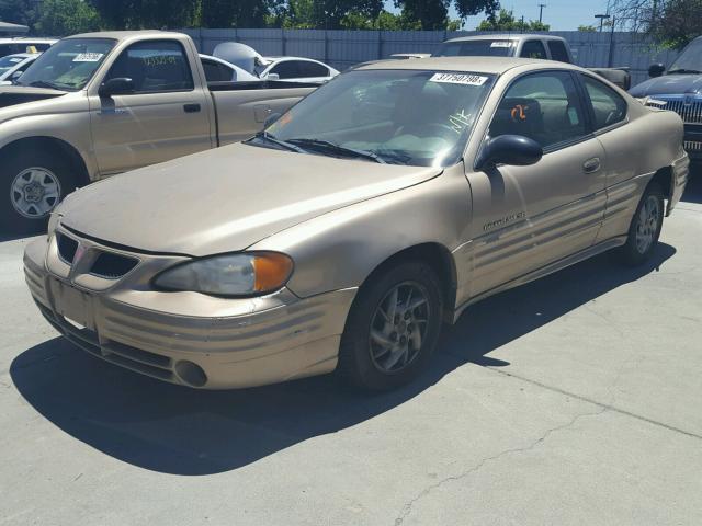 1G2NF12E92C101482 - 2002 PONTIAC GRAND AM S Bej foto 2