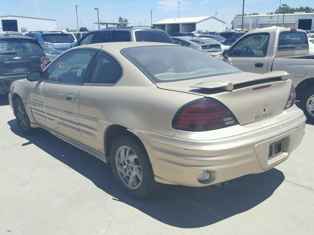 1G2NF12E92C101482 - 2002 PONTIAC GRAND AM S Bej foto 3