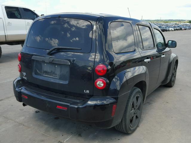 3GNDA13D97S624781 - 2007 CHEVROLET HHR LS BLACK photo 4