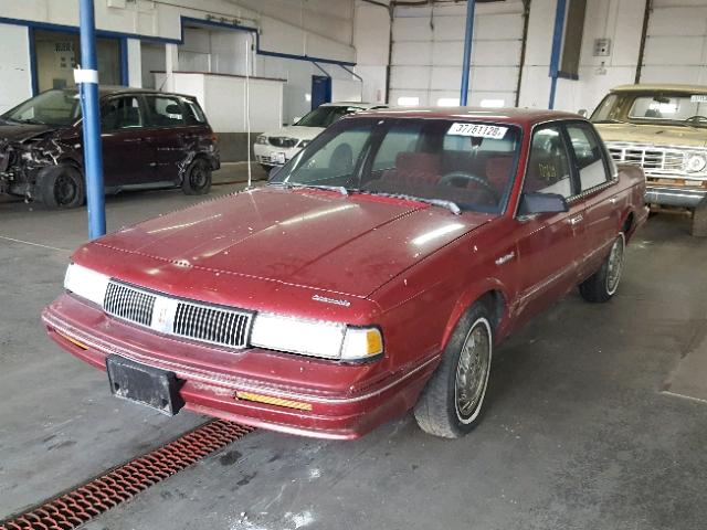 1G3AG54N2P6433183 - 1993 OLDSMOBILE CUTLASS CI MAROON photo 2