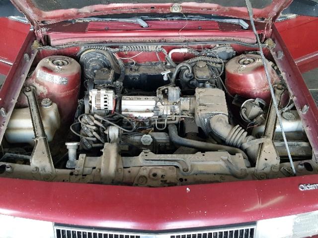1G3AG54N2P6433183 - 1993 OLDSMOBILE CUTLASS CI MAROON photo 7