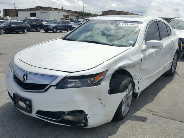 19UUA8F52DA008103 - 2013 ACURA TL TECH WHITE photo 2