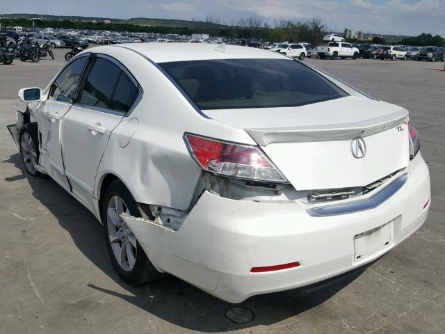 19UUA8F52DA008103 - 2013 ACURA TL TECH WHITE photo 3