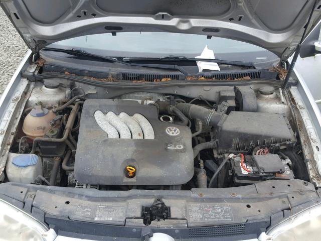 9BWBT61J214073767 - 2001 VOLKSWAGEN GOLF GL SILVER photo 7