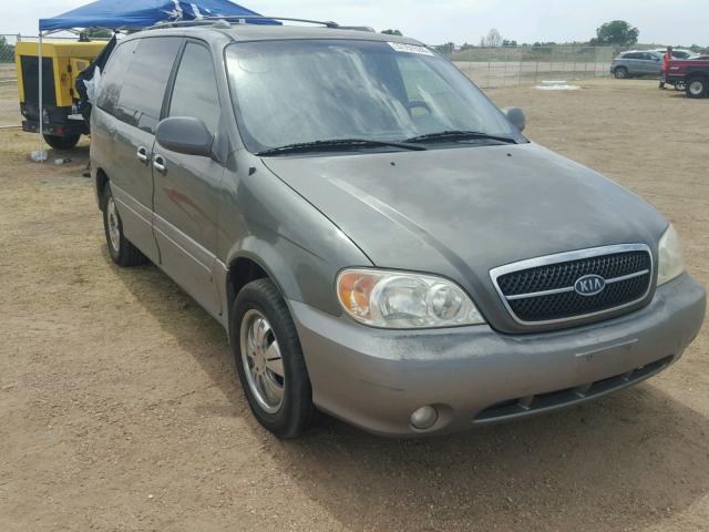 KNDUP131846557362 - 2004 KIA SEDONA EX GREEN photo 1