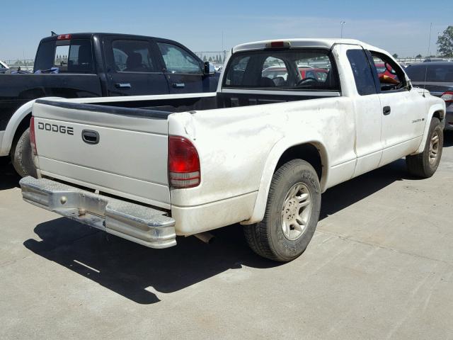 1B7GL42X02S607188 - 2002 DODGE DAKOTA SLT WHITE photo 4