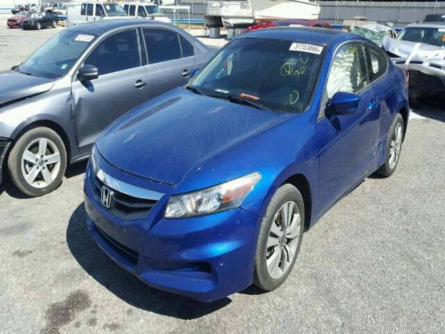 1HGCS1B35BA015225 - 2011 HONDA ACCORD LX- BLUE photo 2